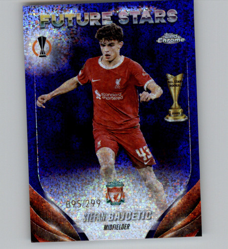 Stefan Bajcetic 2023 Topps Chrome Violet Speckle