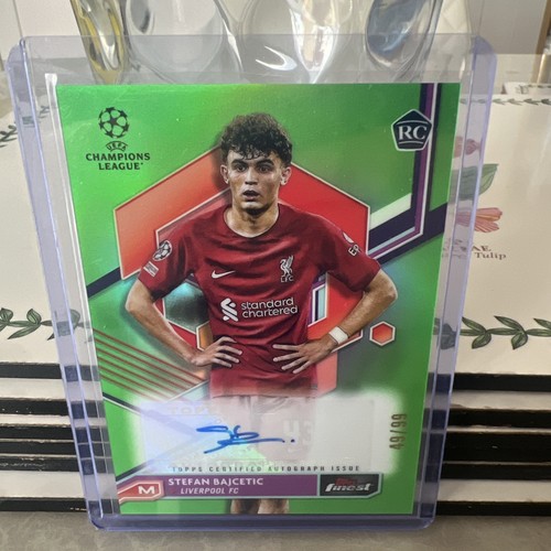 Stefan Bajcetic 2023 Topps Finest True Green /99