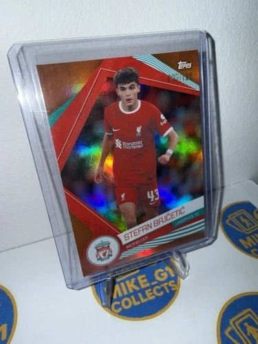 Stefan Bajcetic 2023 Topps Liverpool Fan Set Orange /125