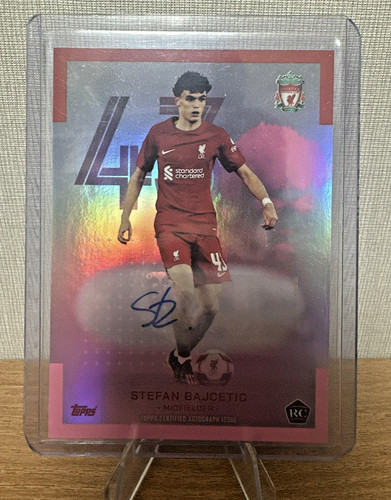 Stefan Bajcetic 2022 Topps Liverpool FC Team Set /99