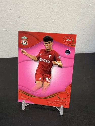 Stefan Bajcetic 2023 Topps Liverpool Lineage Pink /80