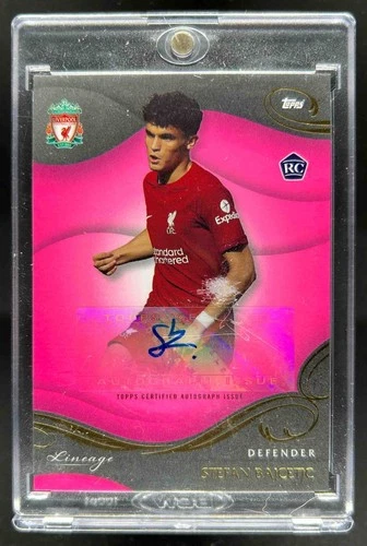 Stefan Bajcetic 2022 Topps Liverpool Lineage Pink /80