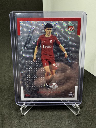 Stefan Bajcetic 2022 Topps Liverpool Teamset Cracked Ice