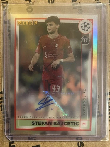 Stefan Bajcetic 2022 Topps Merlin UEFA Club Competitions