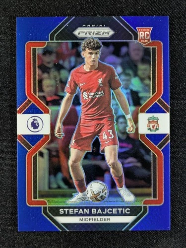 Stefan Bajcetic 2022 Panini Prizm Premier League Blue 33/175