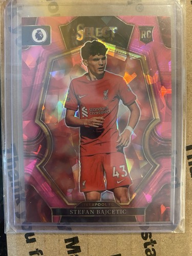 Stefan Bajcetic 2023 Panini Select Pink Ice Prizm