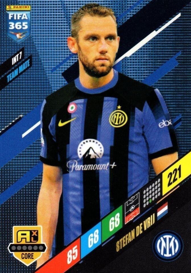 Stefan de Vrij 2024 Panini Adrenalyn XL FIFA 365