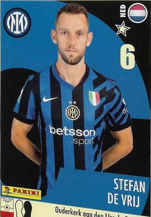 Stefan De Vrij 2024 Panini Calciatori Stickers