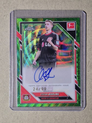 Stefan Kießling 2025 Topps Bundesliga Chrome Green Wave /99