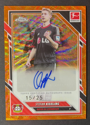Stefan Kießling 2026 Topps Bundesliga Chrome Orange Wave /25