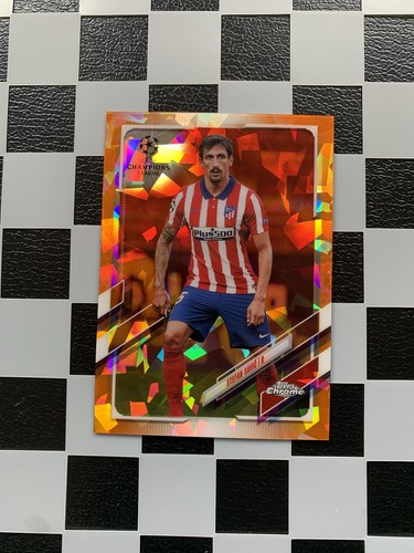 Stefan Savic 2021 Topps Chrome UCL Orange Sapphire /50