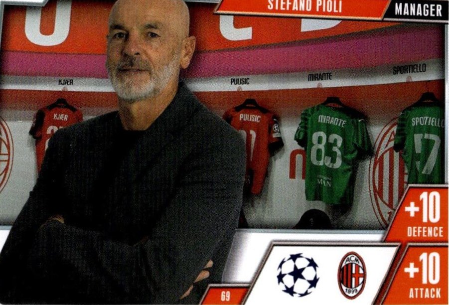 Stefano Pioli 2023 Topps Match Attax UEFA Club Competitions Extra