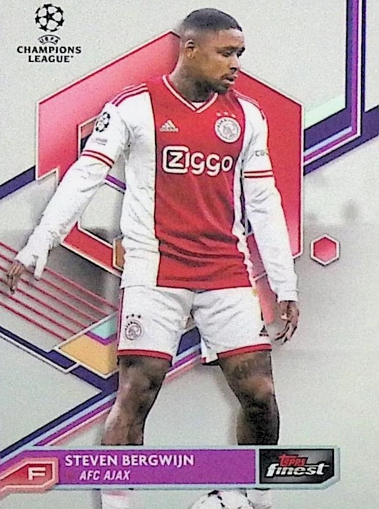 Steven Bergwijn 2022 Topps Finest UEFA 126
