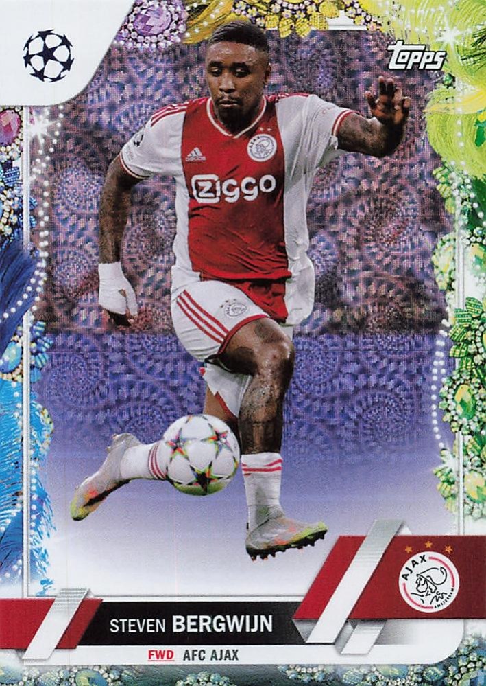 Steven Bergwijn 2022 Topps UEFA Club Competitions Carnaval Edition