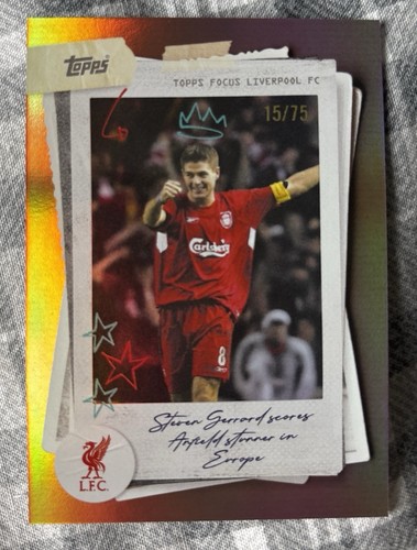 Steven Gerrard 2025 Topps Focus /75