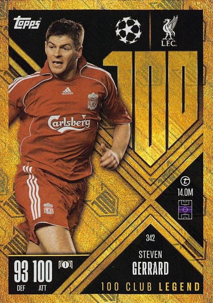 Steven Gerrard 2024 Topps Match Attax UEFA Club Competitions Extra