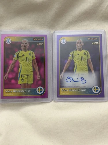 Stina Blackstenius 2025 Topps Merlin Chrome /75