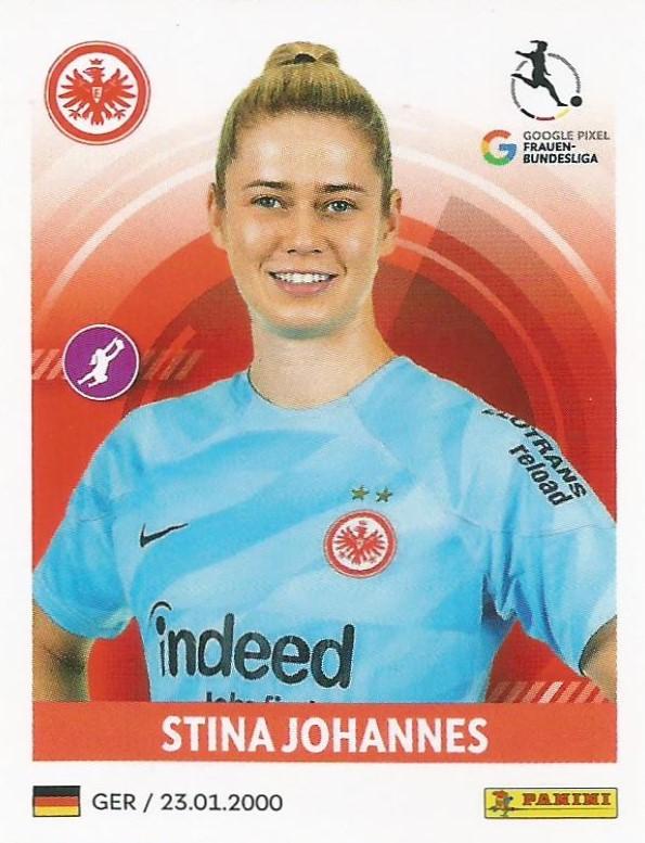 Stina Johannes 2023 Panini Frauen Bundesliga Stickers