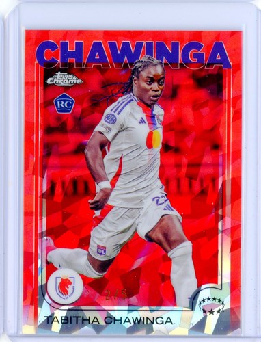 Tabitha Chawinga 2024 Topps Chrome Sapphire Red Refractor /2