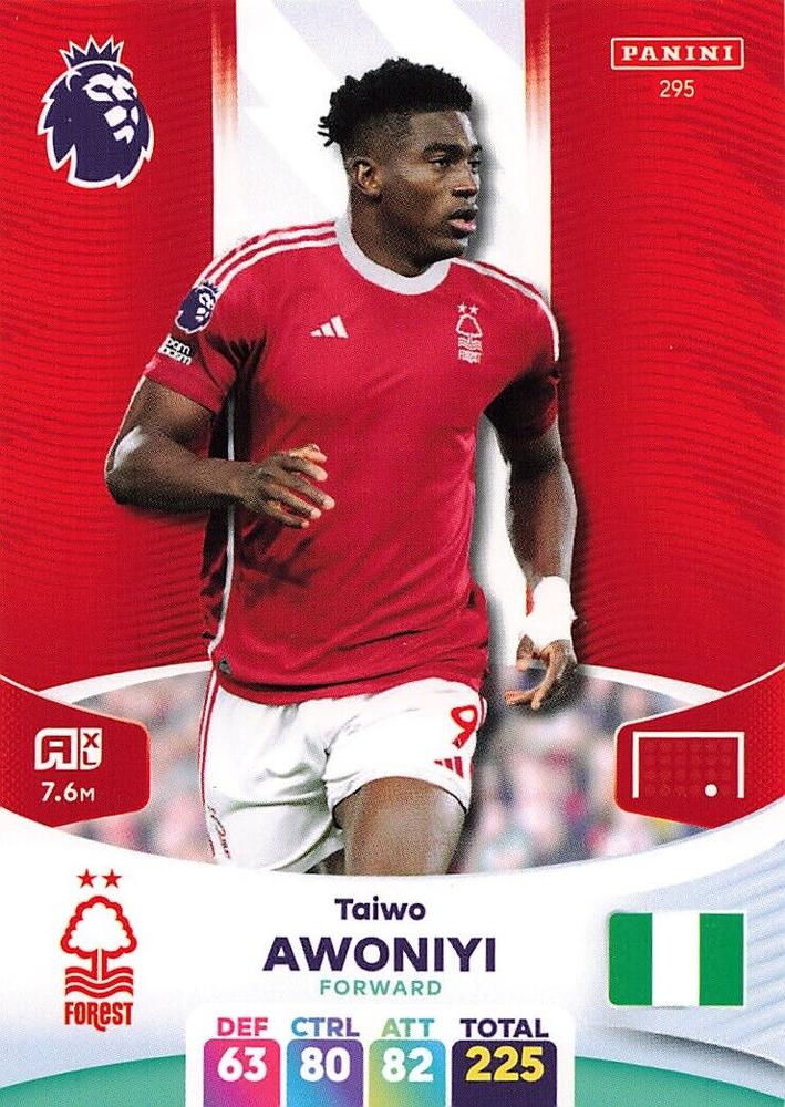 Taiwo Awoniyi 2024 Panini Adrenalyn XL Premier League