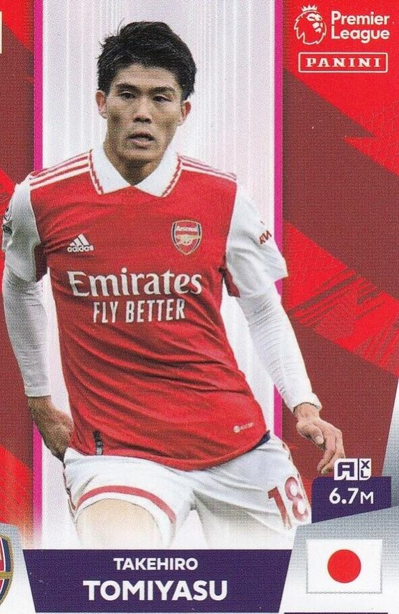 Takehiro Tomiyasu 2023 Panini Adrenalyn XL Premier League