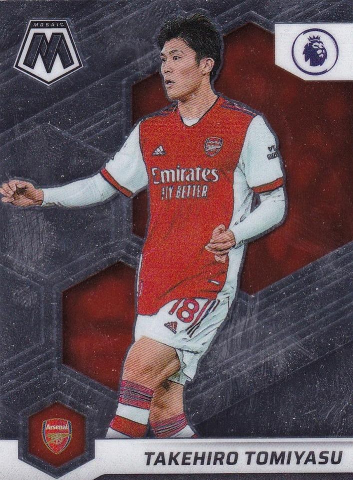 Takehiro Tomiyasu 2021 Panini Mosaic Premier League