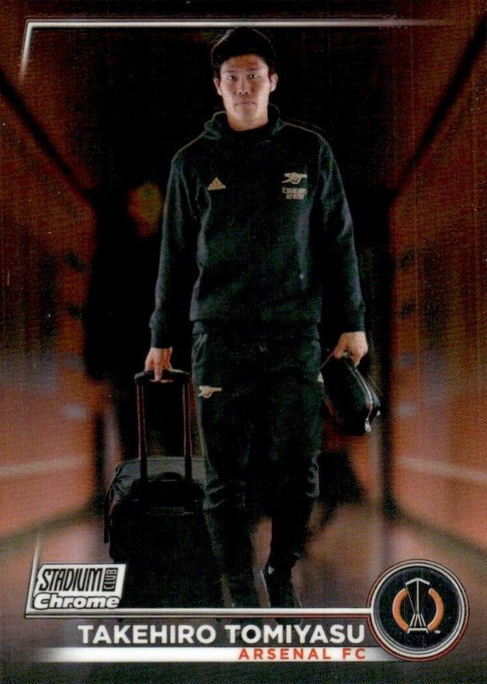 Takehiro Tomiyasu 2022 Topps Stadium Club Chrome UEFA 79