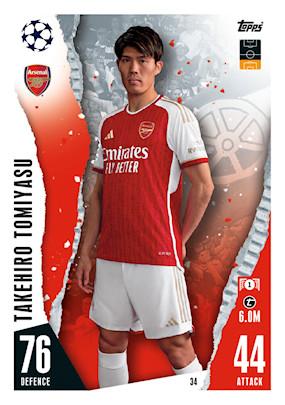 Takehiro Tomiyasu 2023 Topps Match Attax UEFA Club Competitions