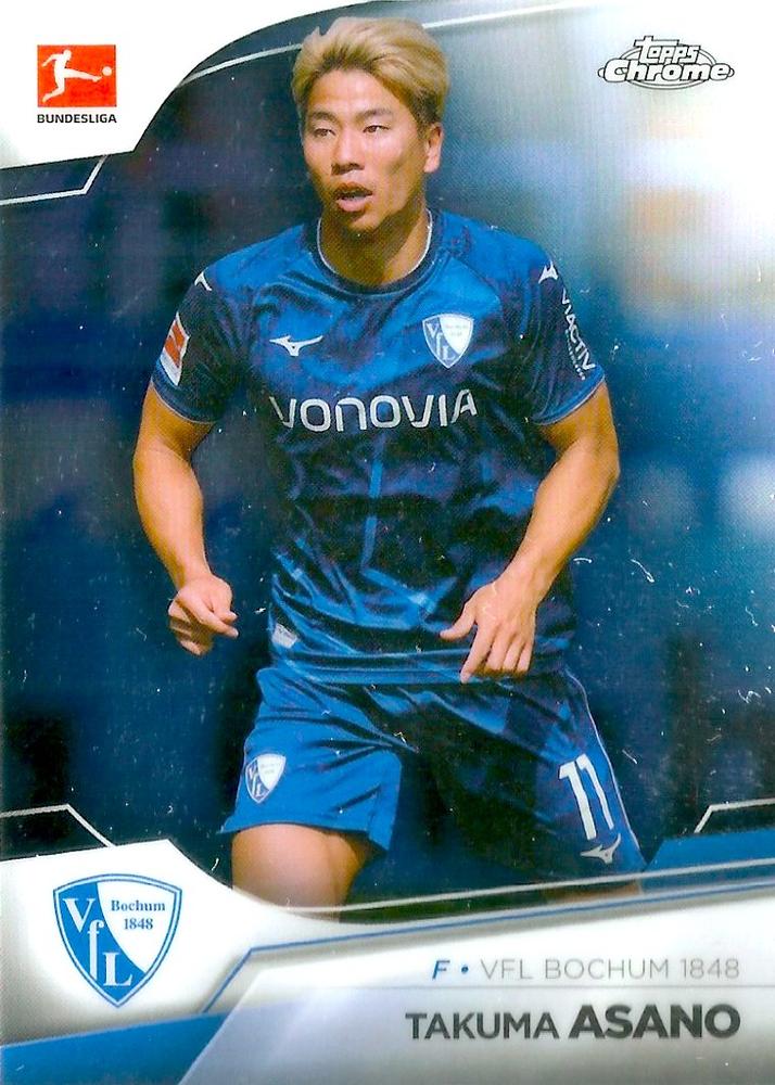 Takuma Asano 2022 Topps Chrome Bundesliga 16