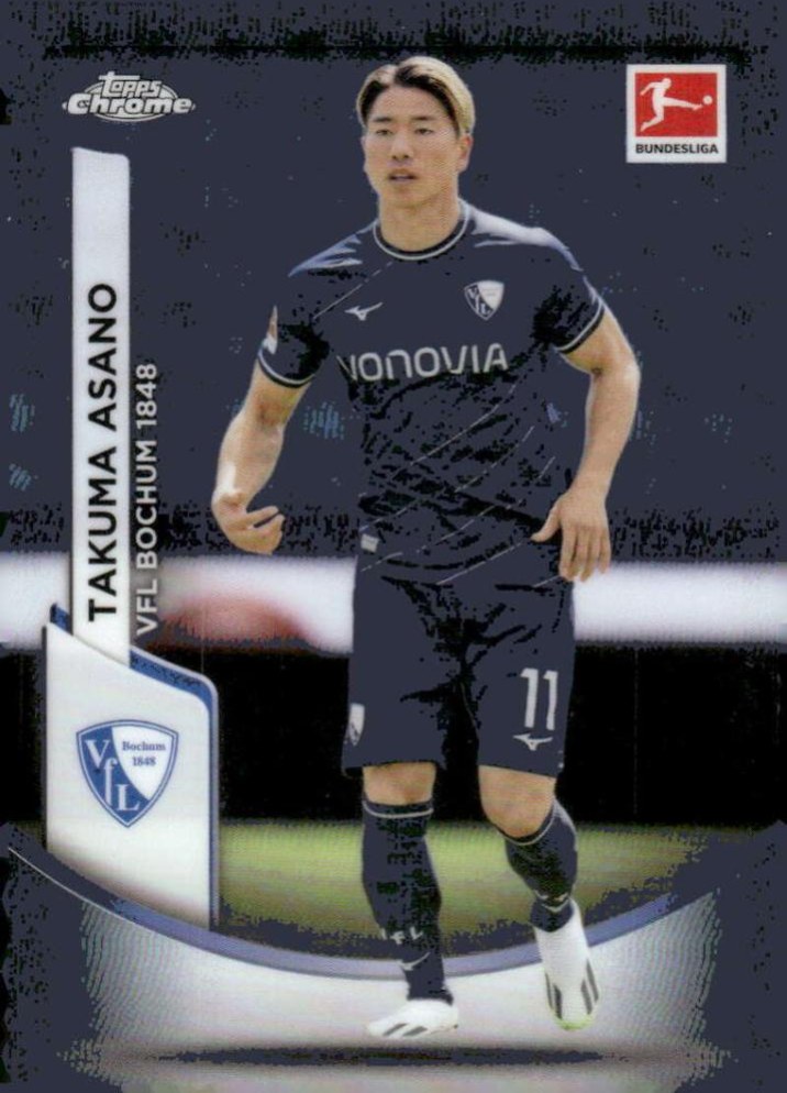Takuma Asano 2023 Topps Chrome Bundesliga