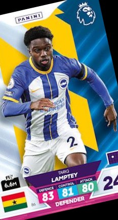 Tariq Lamptey 2023 Panini Adrenalyn XL Premier League Plus