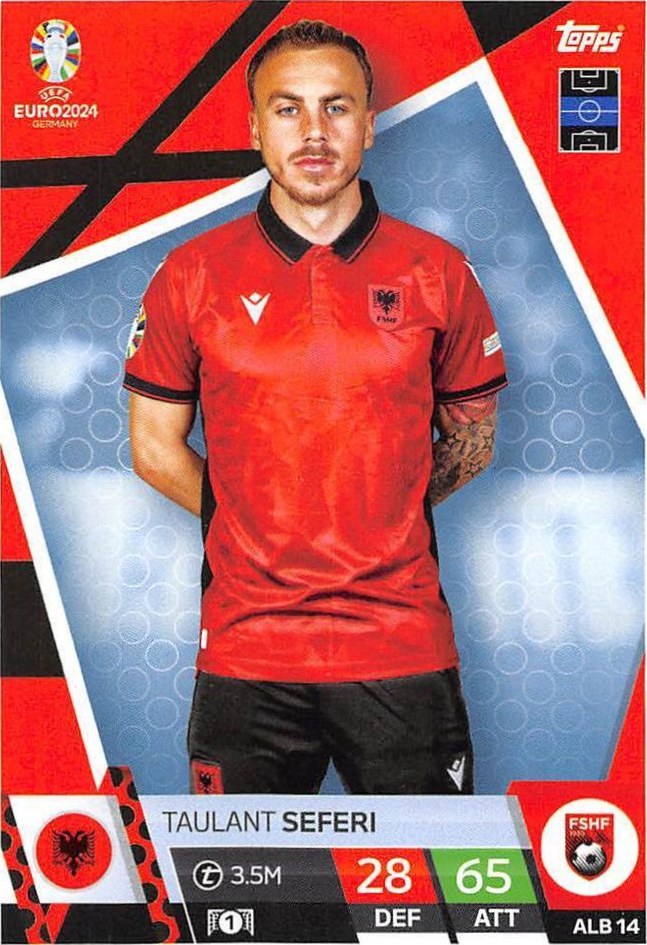 Taulant Seferi 2024 Topps Match Attax UEFA EURO