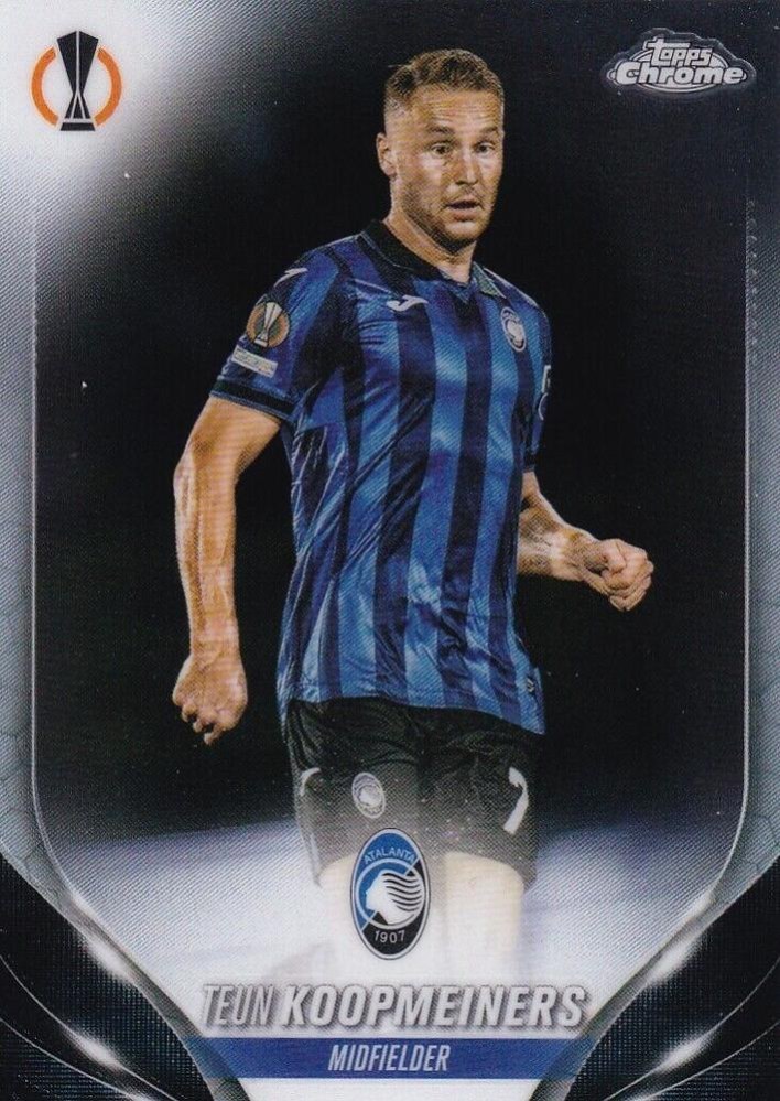 Teun Koopmeiners 2023 Topps Chrome UEFA Club Competitions