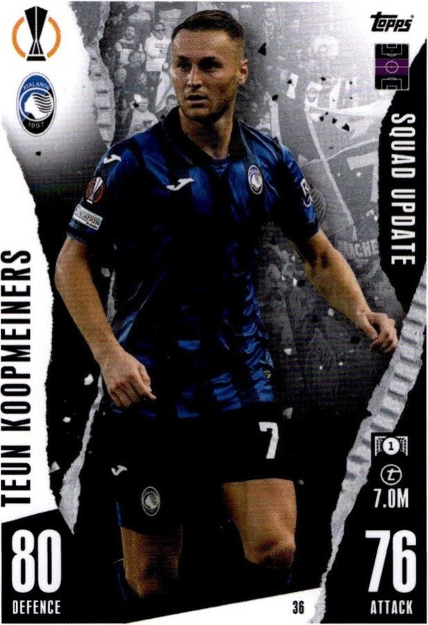 Teun Koopmeiners 2023 Topps Match Attax UEFA Club Competitions Extra
