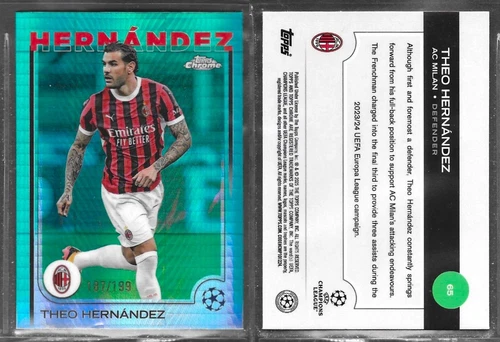 Theo Hernandez 2025 Topps Chrome Aqua Prism Refractor /199