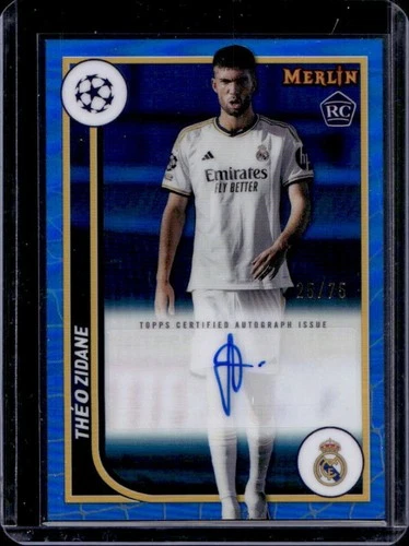 Theo Zidane 2023 Topps Chrome Merlin Blue Refractor /75