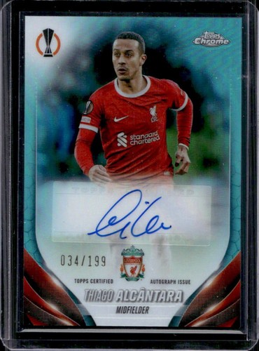 Thiago Alcantara 2023 Topps Chrome Aqua Refractor /199