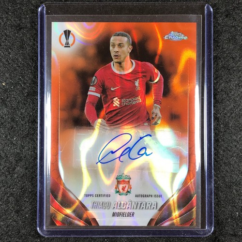 Thiago Alcantara 2023 Topps Chrome Orange Lava