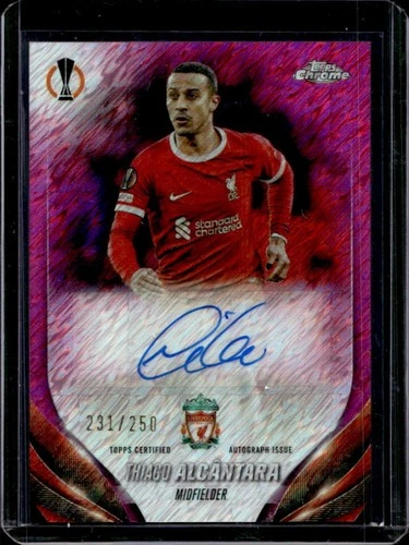 Thiago Alcantara 2024 Topps Chrome Pink Shimmer Refractor /250