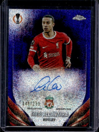 Thiago Alcantara 2024 Topps Chrome UEFA Violet Speckle /299