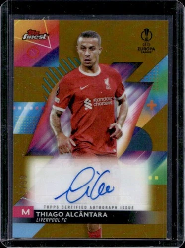 Thiago Alcantara 2023 Topps Finest Gold /50