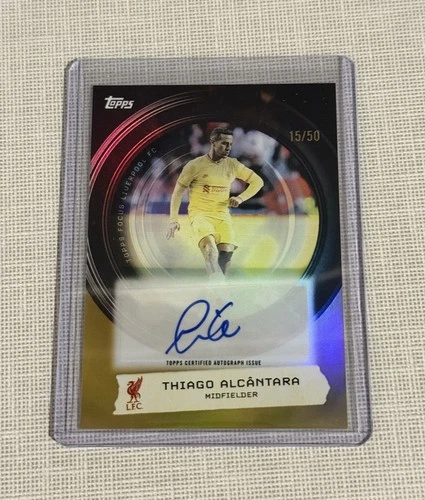 Thiago Alcantara 2025 Topps Focus Gold /50