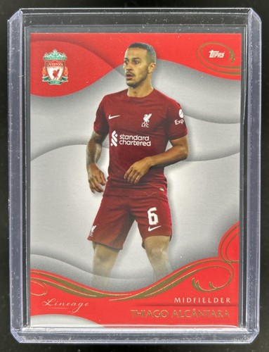 Thiago Alcantara 2022 Topps Liverpool Lineage Platinum /20