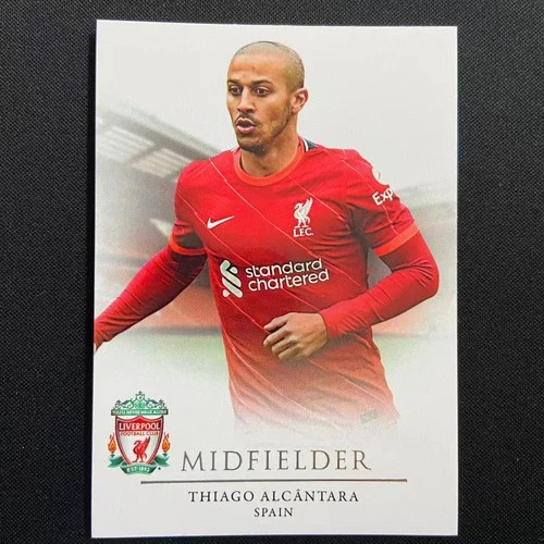 Thiago Alcantara 2022 Futera Liverpool Silver /20