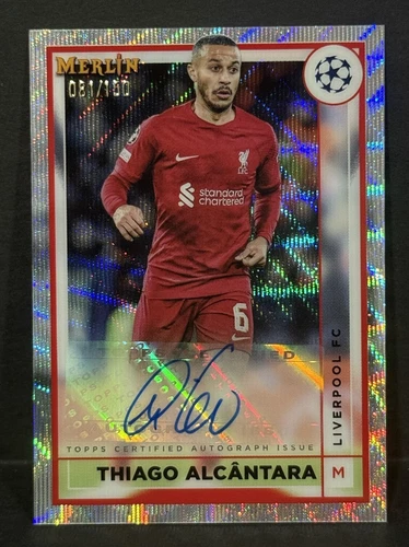 Thiago Alcantara 2022 Topps Merlin Chrome Wave Refractor /150