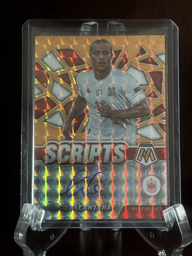 Thiago Alcantara 2021 Panini Mosaic FIFA Orange /50