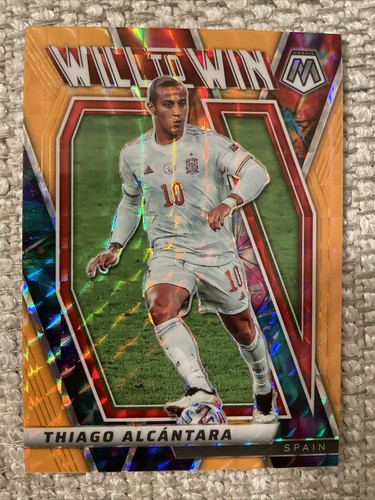 Thiago Alcantara 2022 Panini Mosaic FIFA World Cup Orange Prizm #20