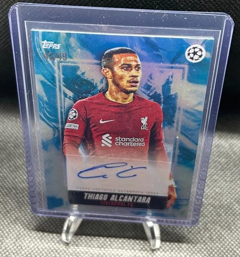 Thiago Alcantara 2022 Topps Platinum UEFA Blue /49