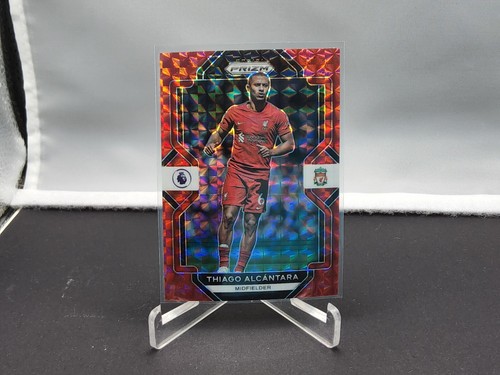 Thiago Alcantara 2022 Panini Prizm Premier League Red Mosaic