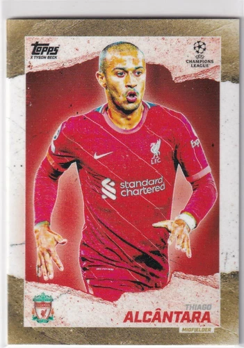 Thiago Alcantara 2021 Topps UCL Gold
